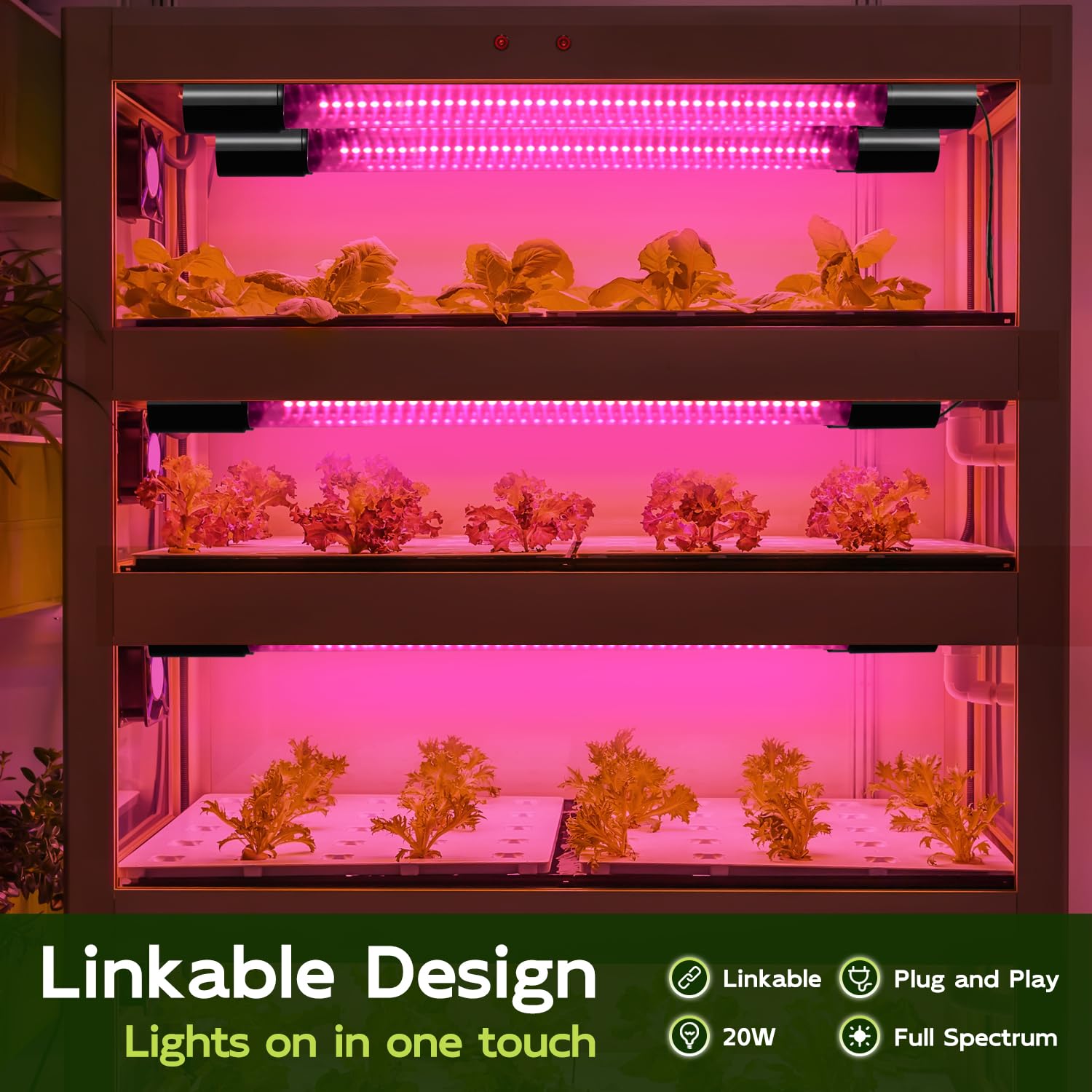 Hlite 16inch LED Grow Lights mounting hardware included