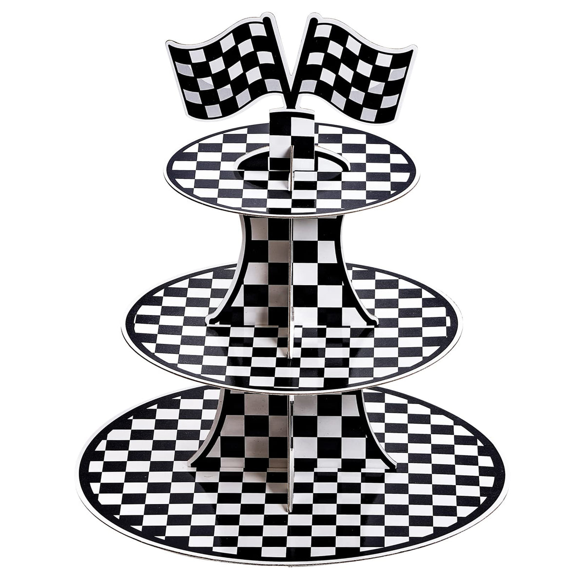Hmxpls 3-Tier Round Cardboard Cupcake Stand product image