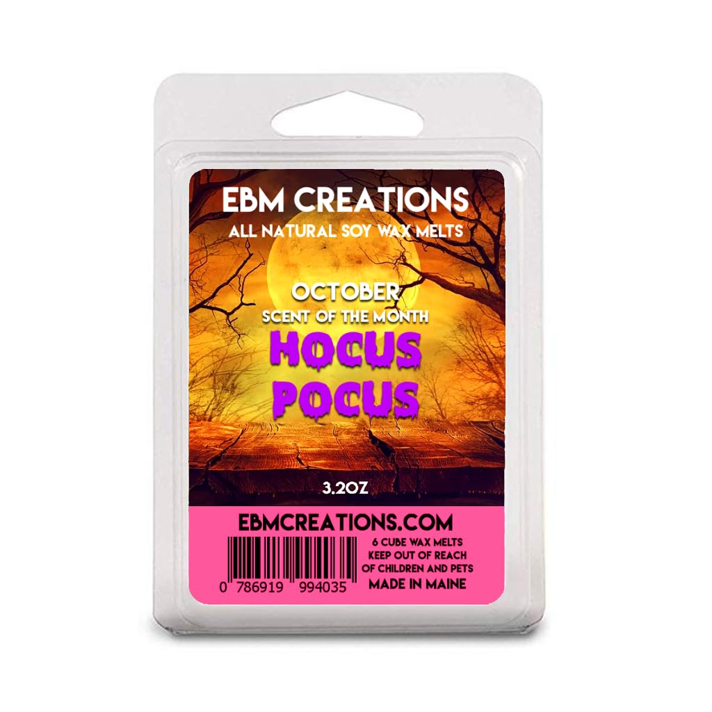 Hocus Pocus soy wax melts 3.2oz six-cube clamshell
