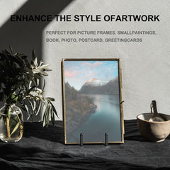 Display stand set for plates books and photos