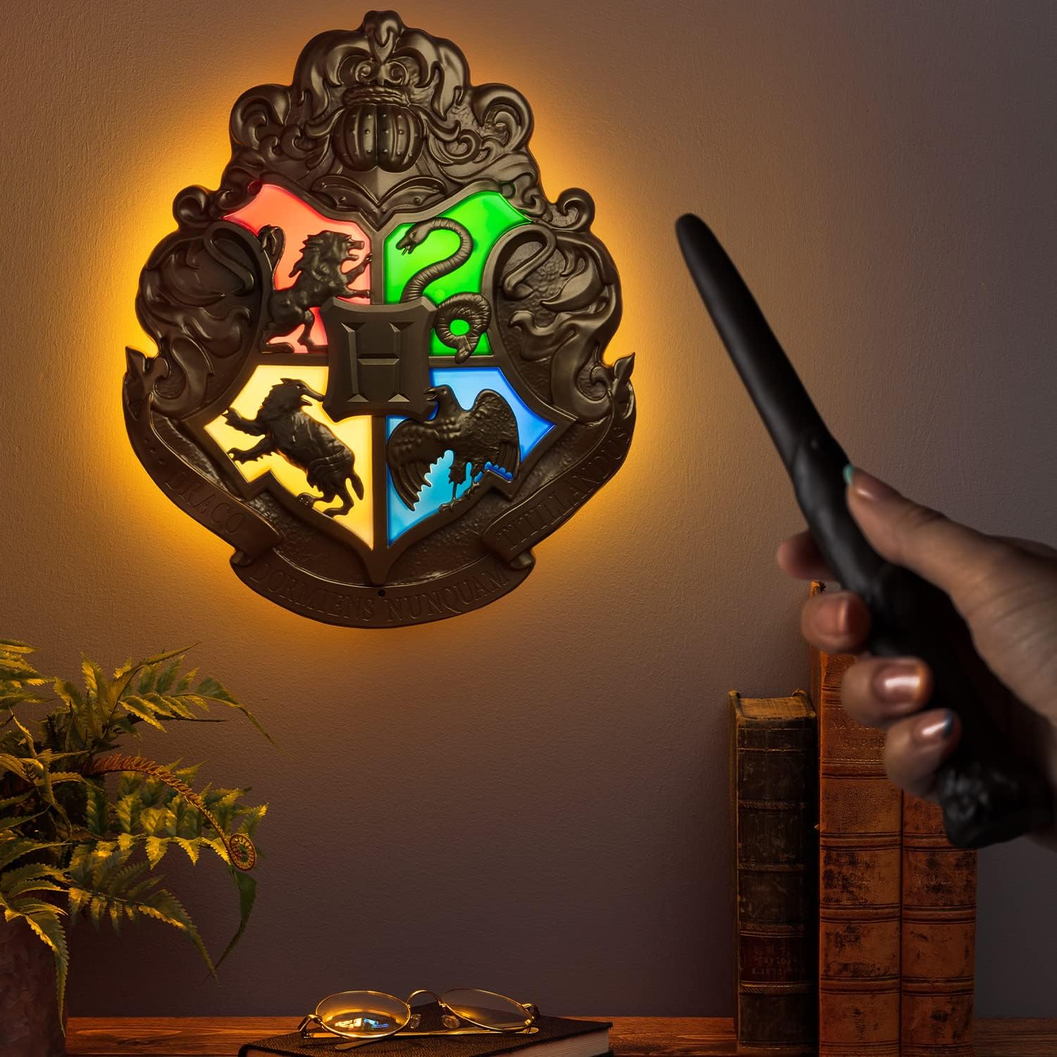 Hogwarts Crest light by Paladone for wall mount or freestanding display