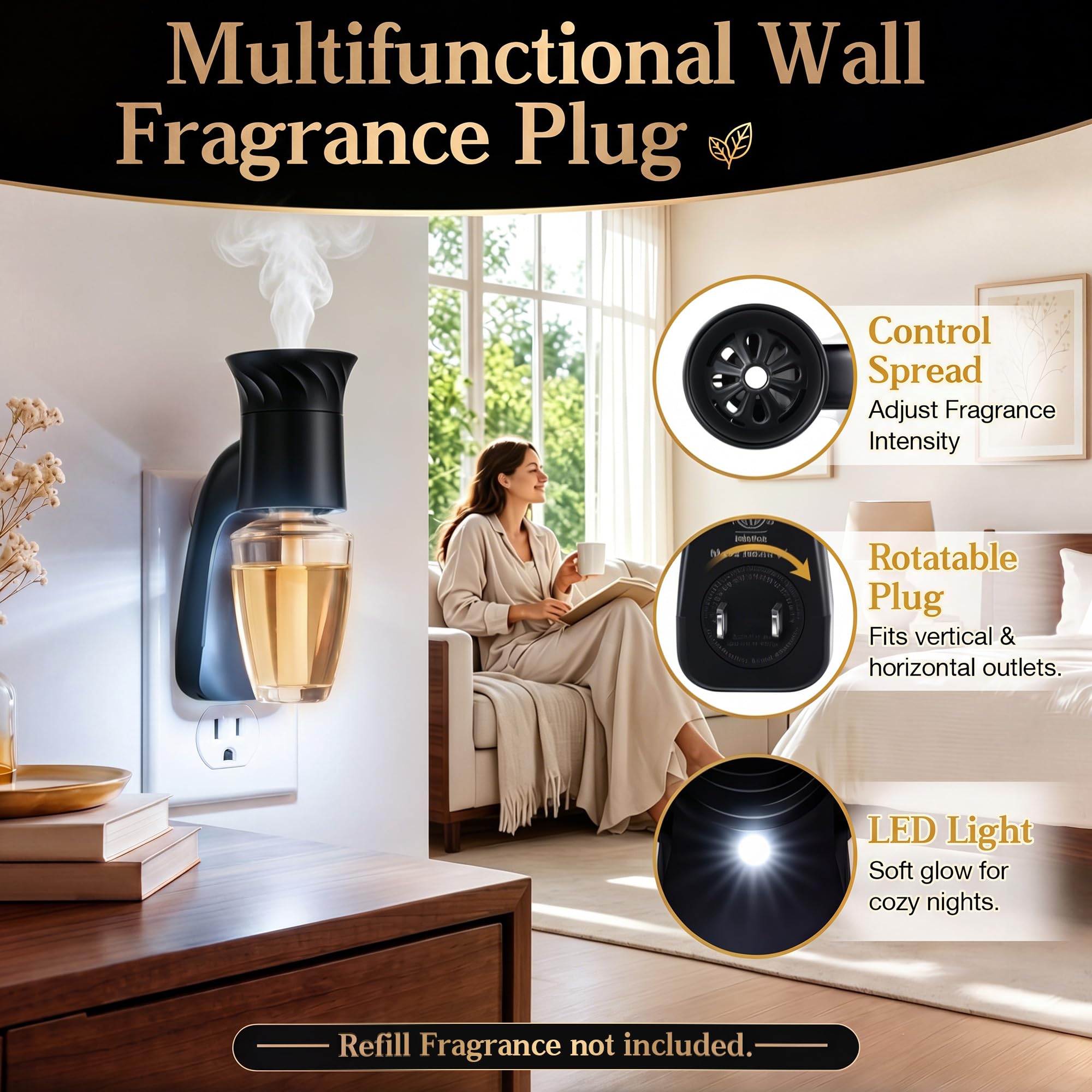Hohean fragrance plug 3W 120V 60Hz energy efficient