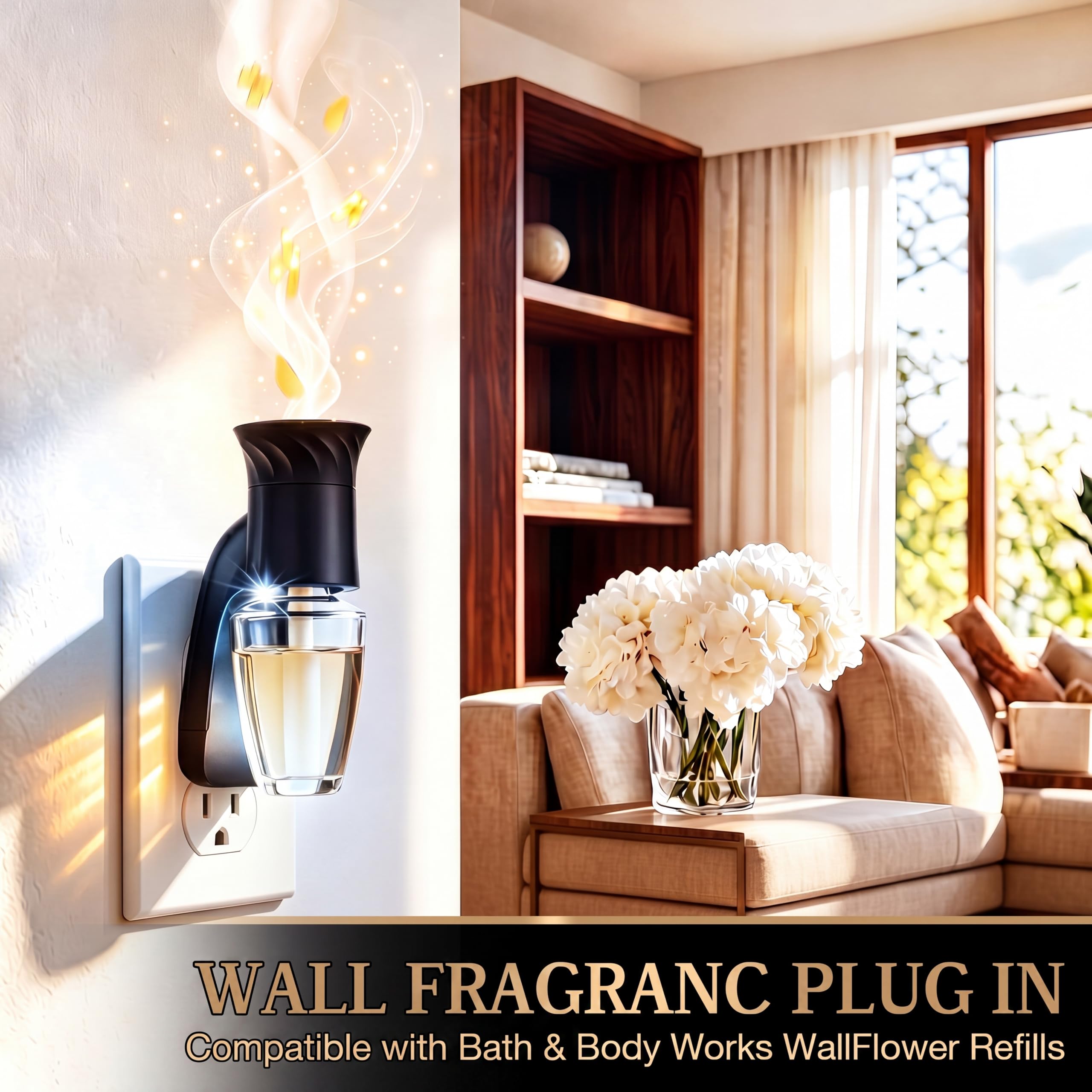 Hohean fragrance plug base nightlight feature