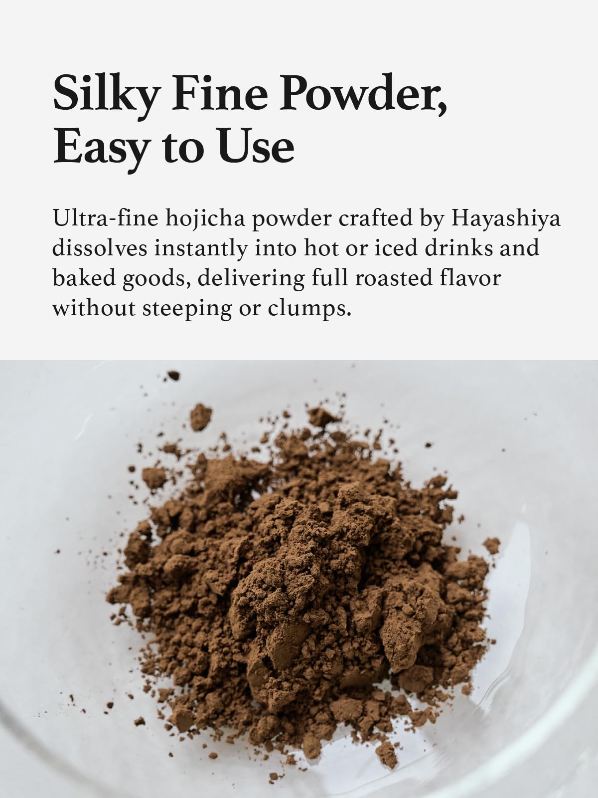 Hojicha powder for baking desserts