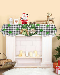 Hokiten 90 x 17 Inch mantel scarf close up showing durable polyester material