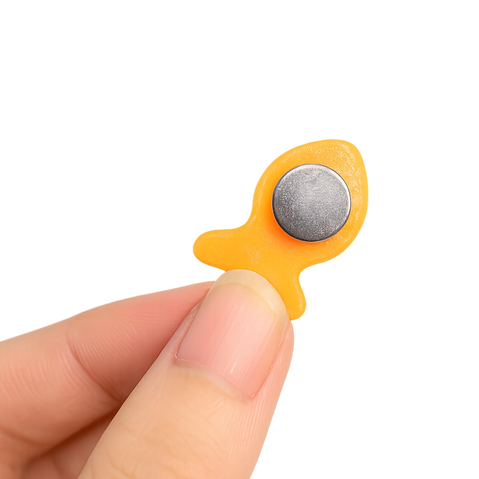 Goldfish shaped magnets polymer resin close up