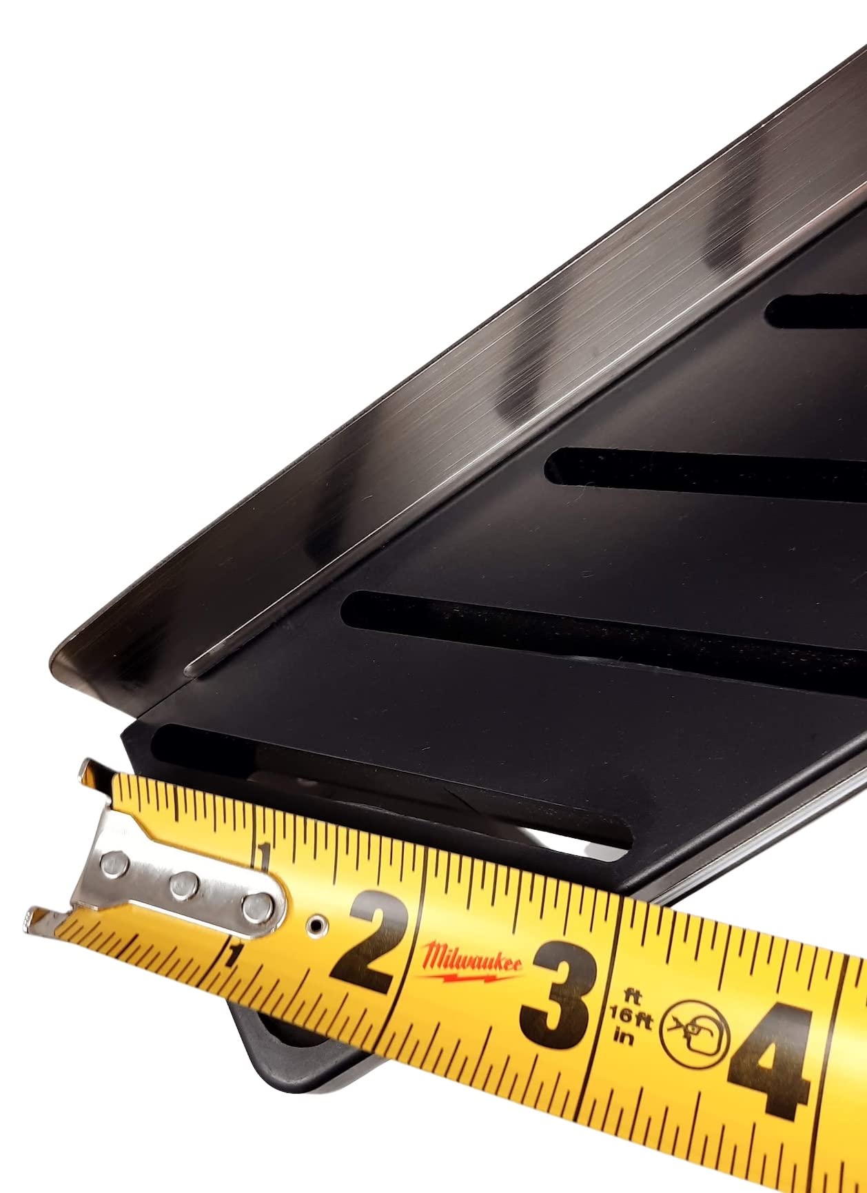 Knife rack with space for honing steels in a restaurant setting