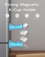 Detachable acrylic K cup holder with modular layers