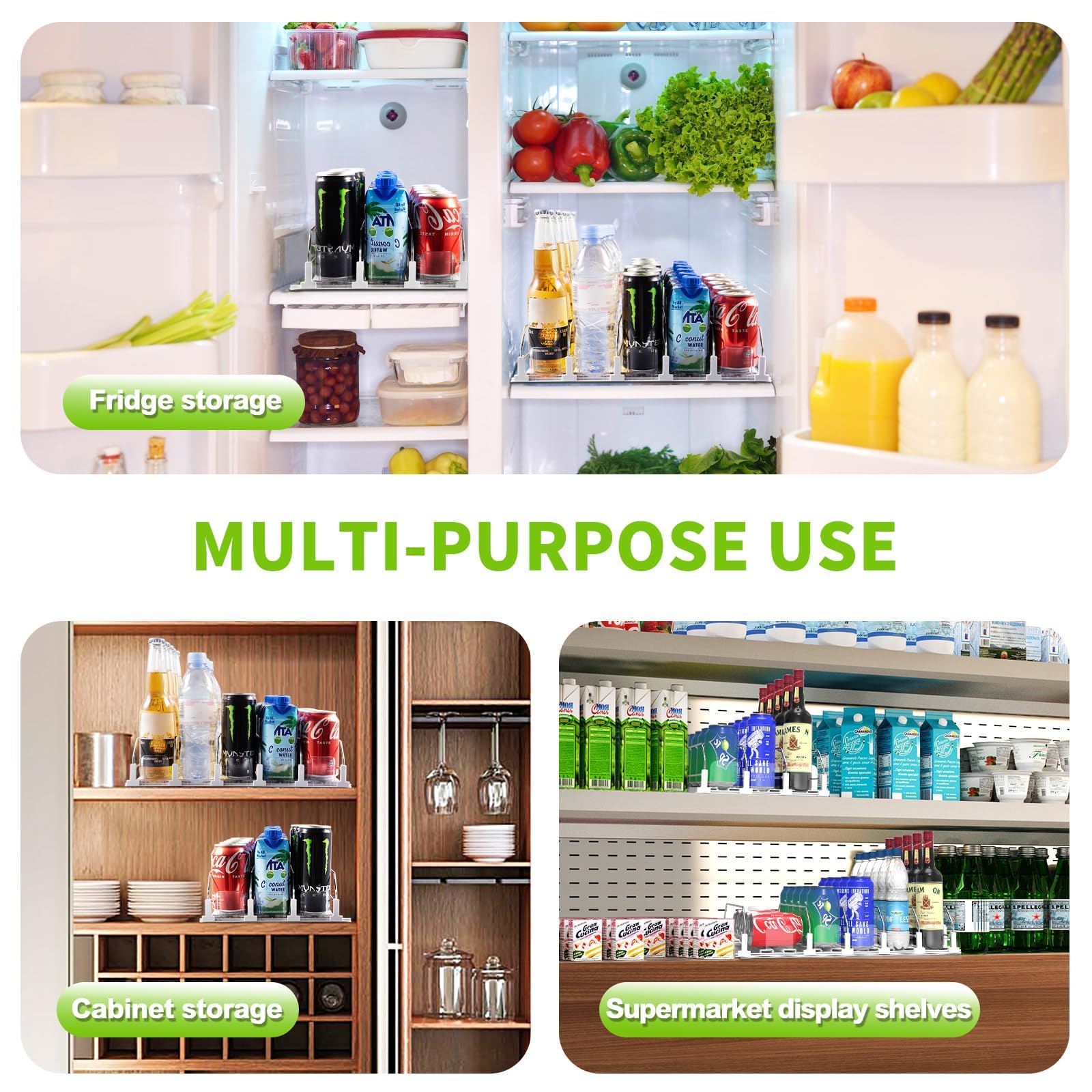 No tool assembly fridge can dispenser