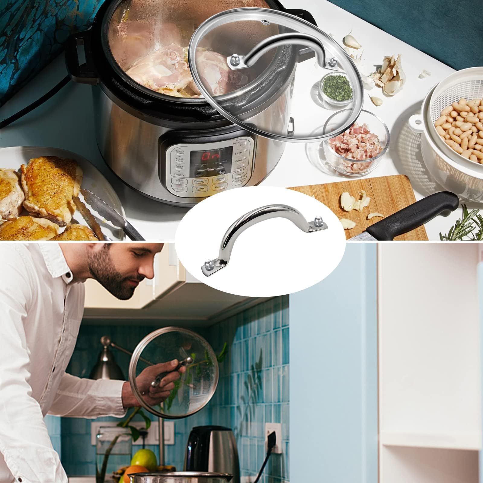 Lid handle hole diameter 4.33 inches for HPUY kit