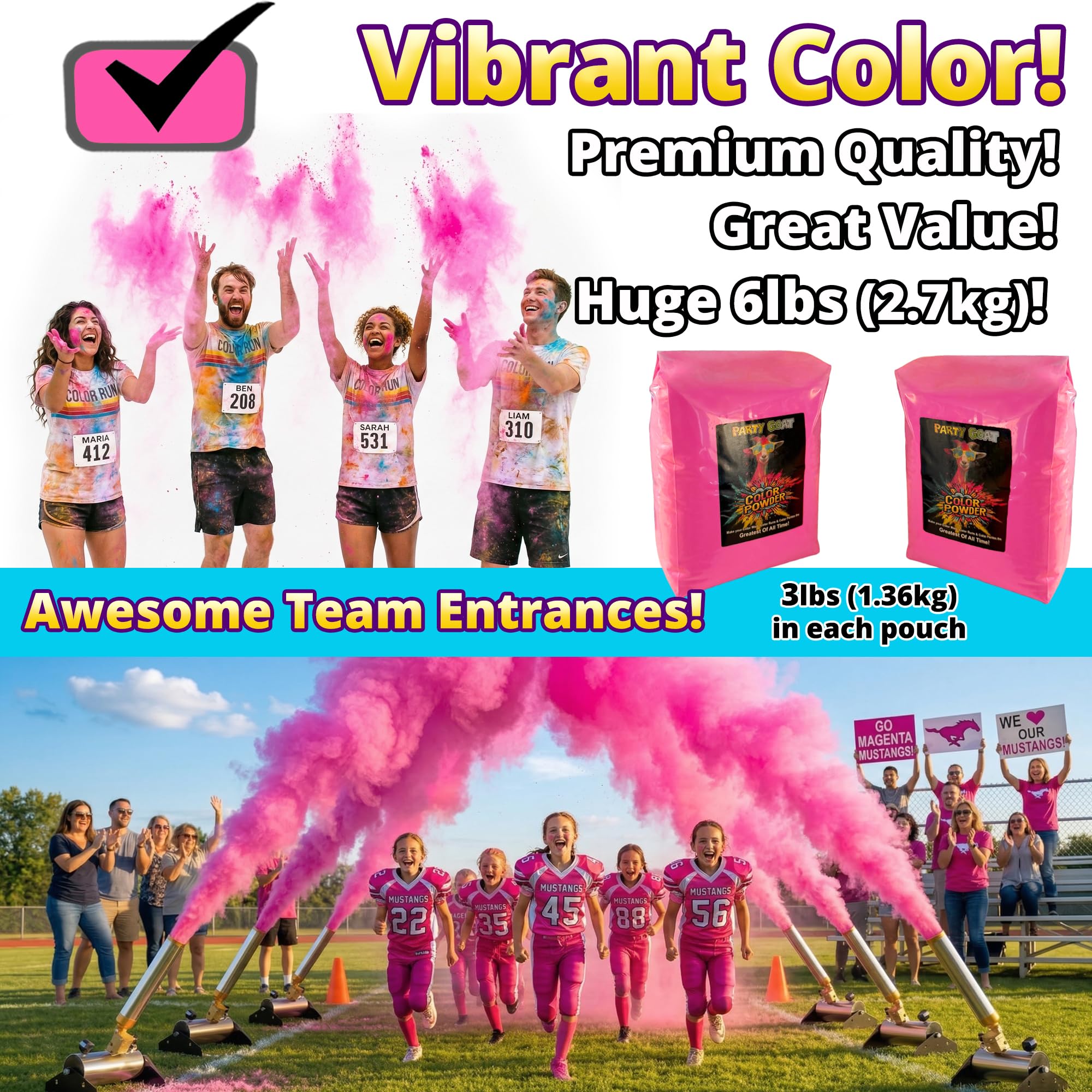 Colored cornstarch color powder with food grade coloring