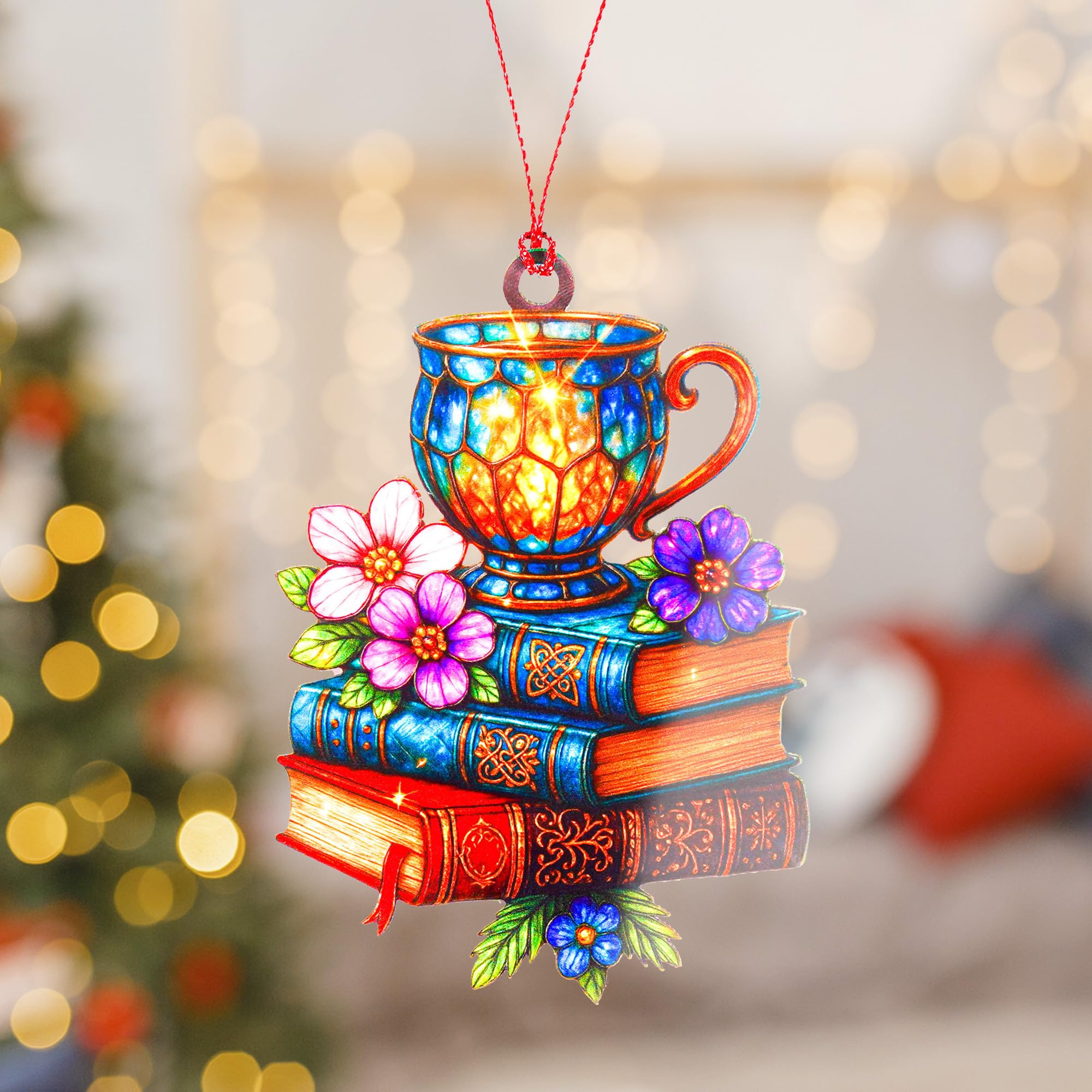 Ready to gift packaging for Funny Christmas book ornament 2025