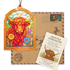 Holiday Christmas ornament ready to gift with elegant packaging