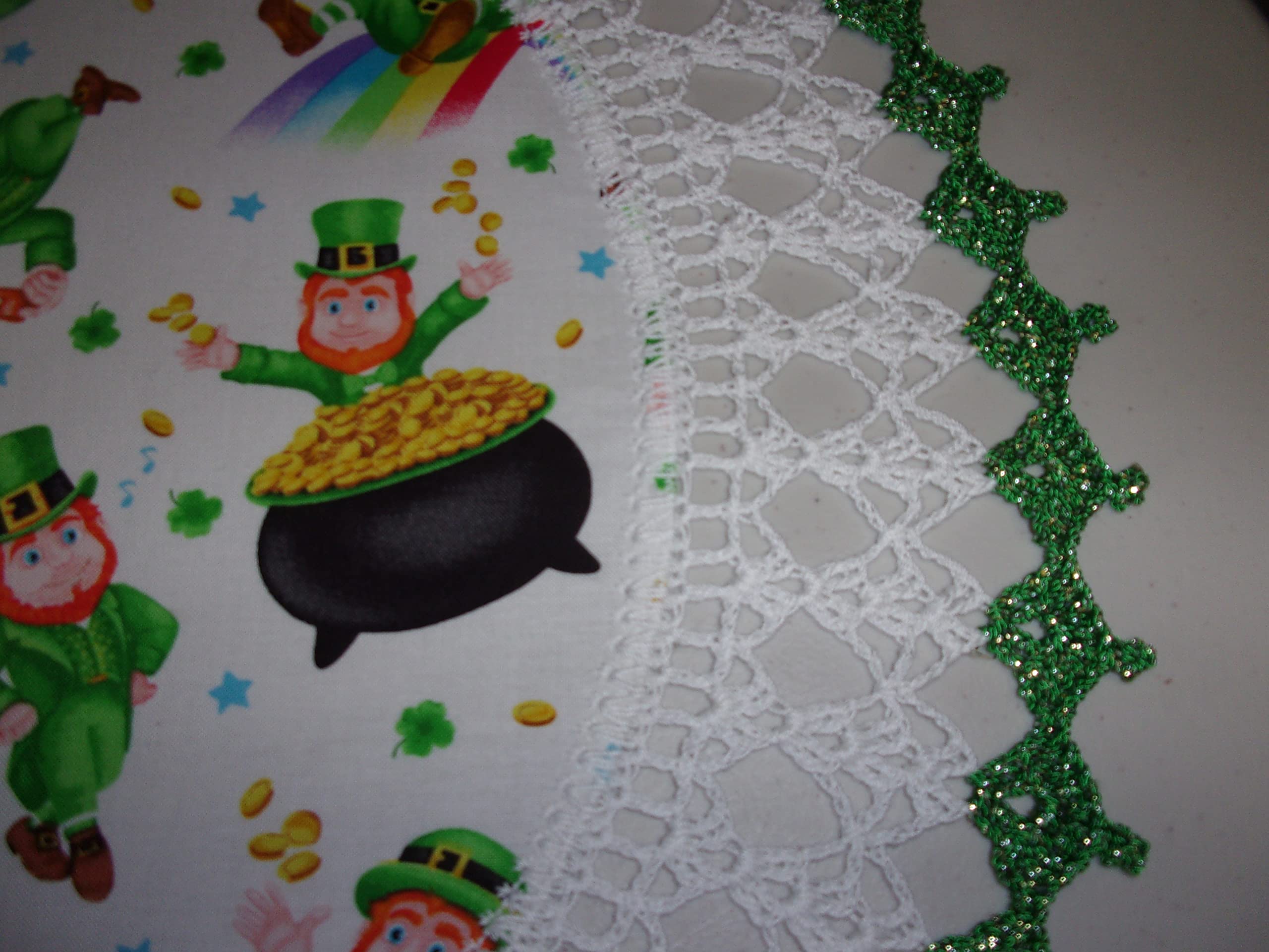 Festive doily for holiday table decor 20 inch crochet