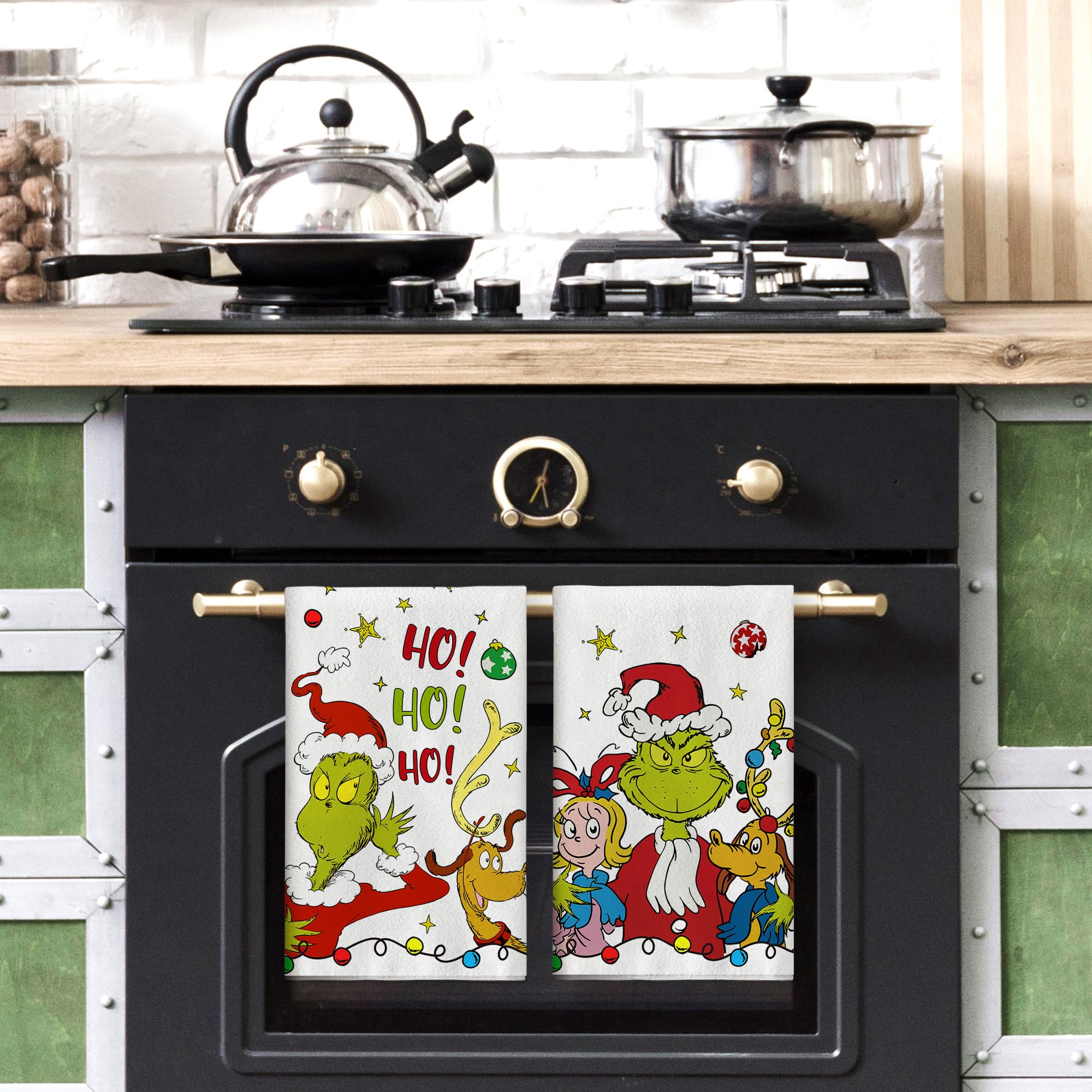 Machine washable in cold water care for Yarcooly Christmas Kitchen Towels