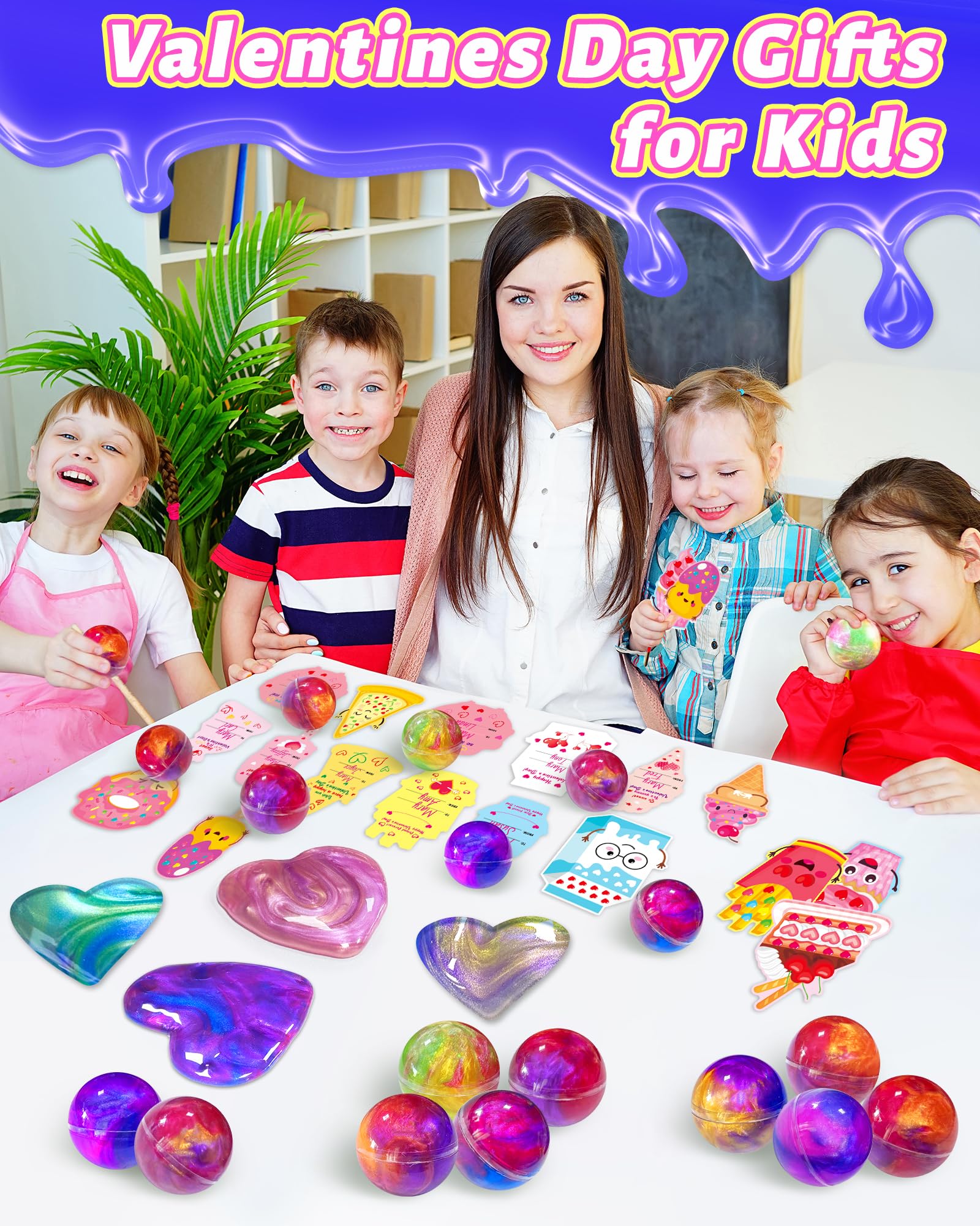 Holiday party favors slime balls for celebrations