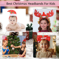 Reindeer and Santa headbands from SEVEN STYLE 12 PCS