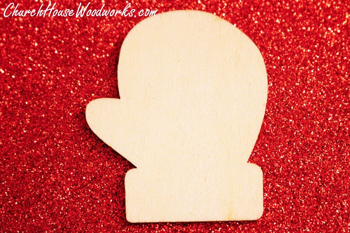 Holiday craft mitten shapes pack of 25 blanks