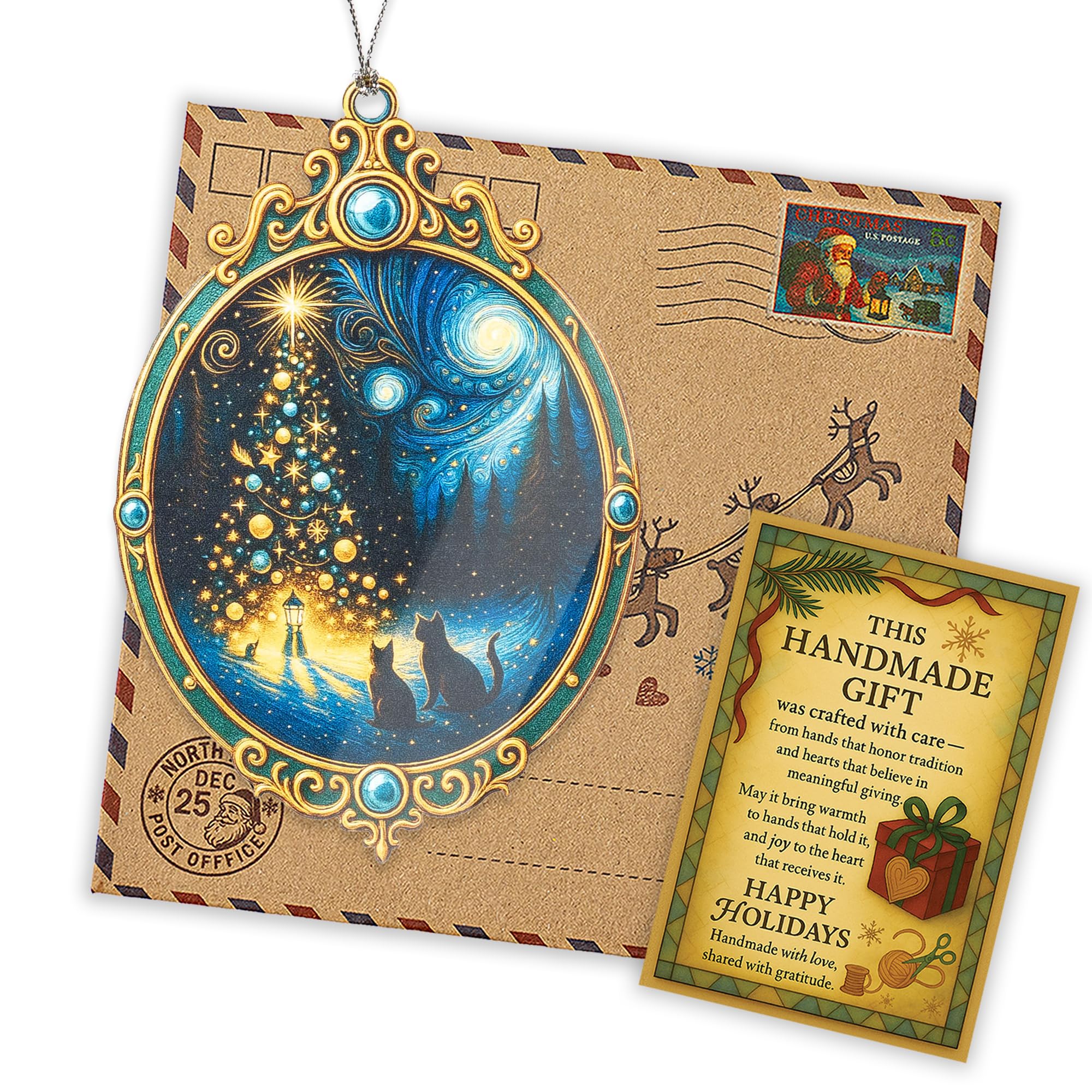 Holiday Pet Lovers Ornament with story card