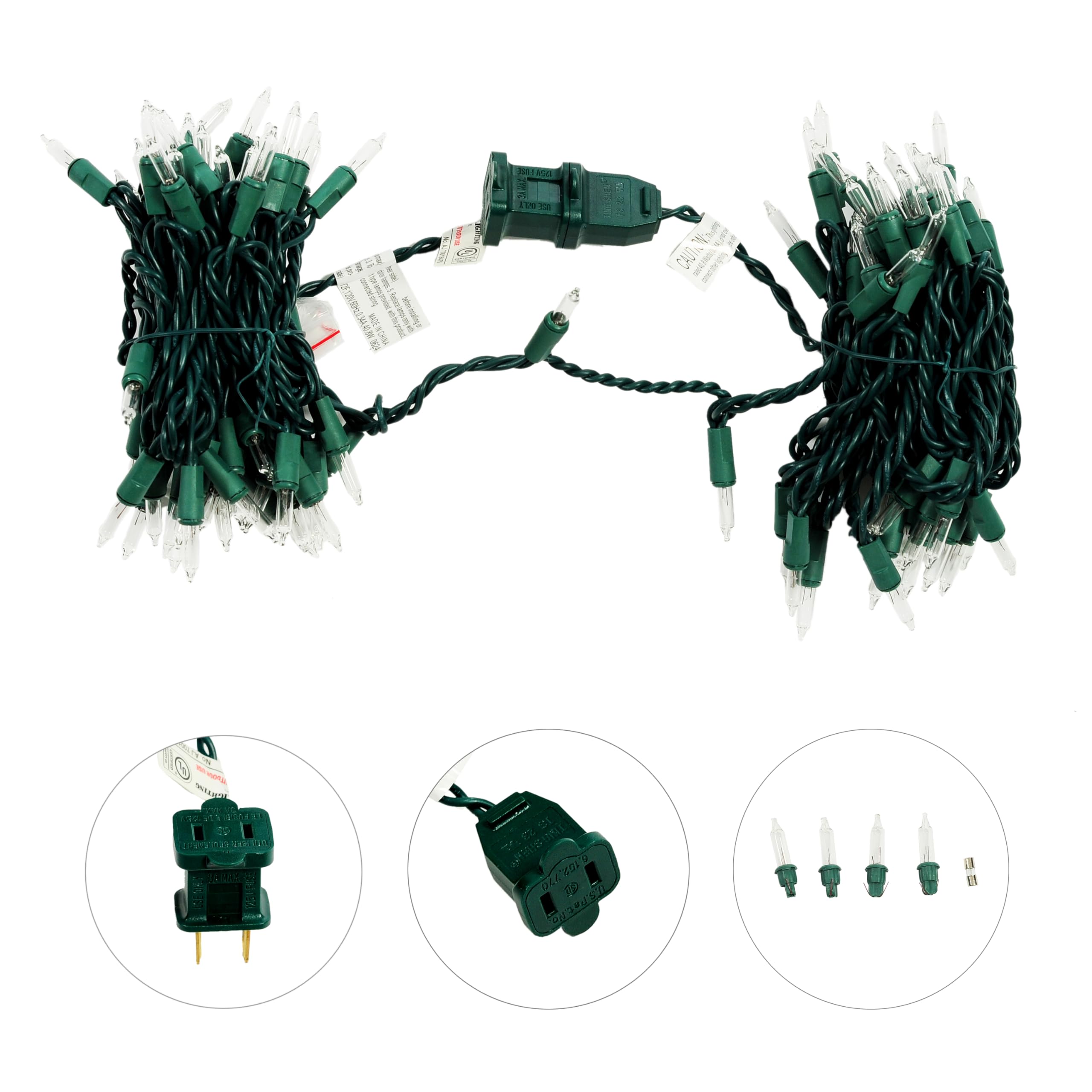 Replacement fuse and bulbs included with Holiday Wonderland set