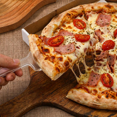 multipurpose plastic cake cutter doubles as pizza slicer