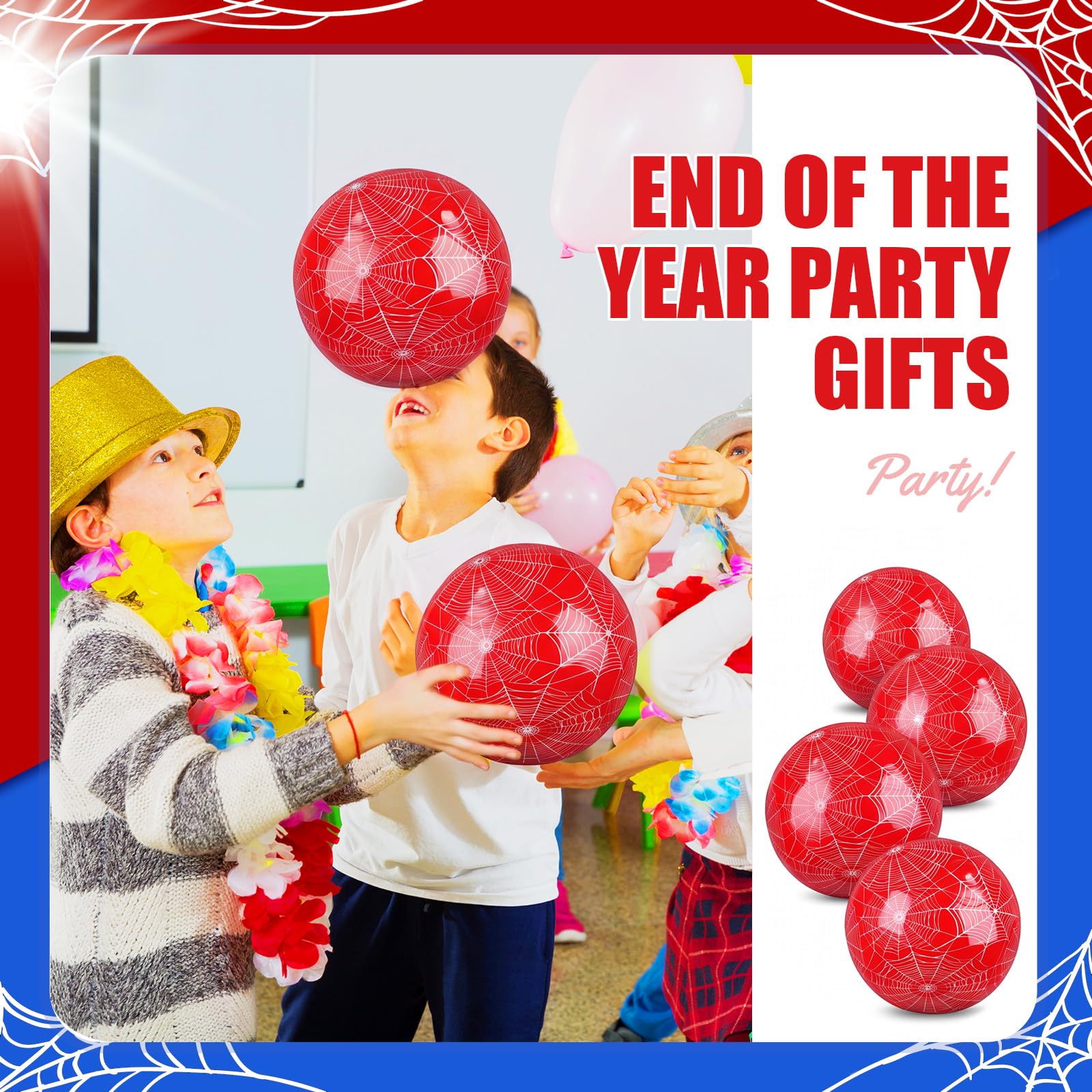 Individually packaged Hollowfly beach balls for travel and gifting