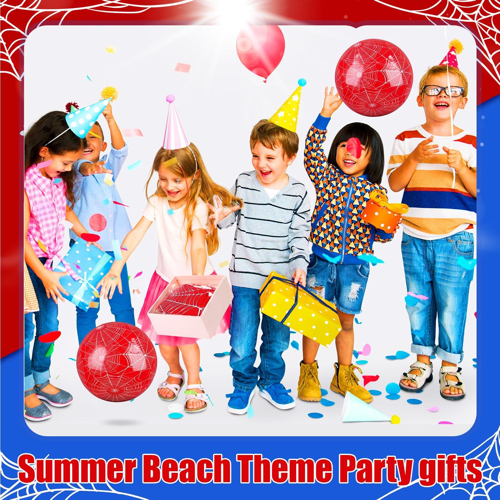 Indoor and outdoor use Hollowfly spider web beach balls for pool and beach
