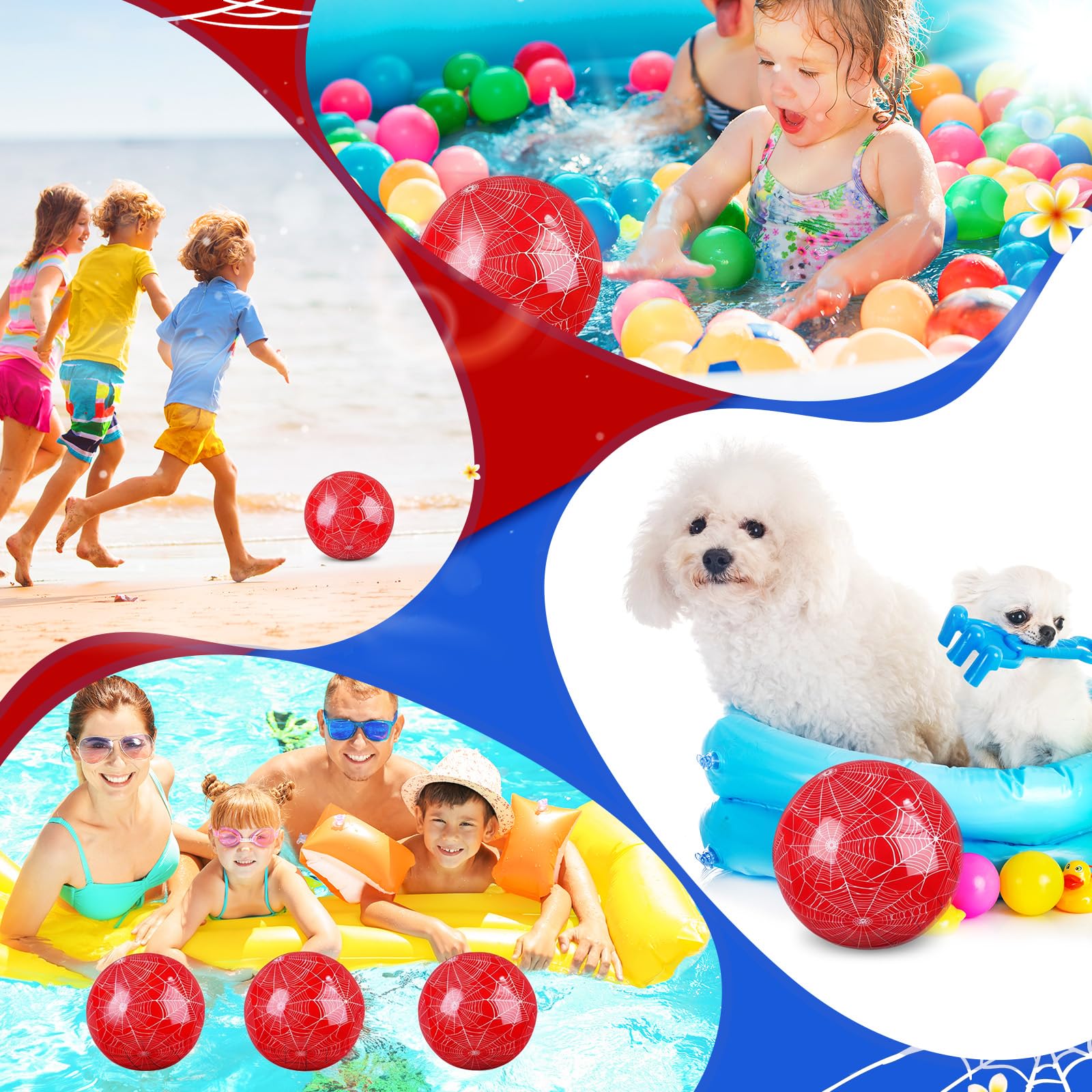 Hollowfly beach ball kids party size 7.87 inches