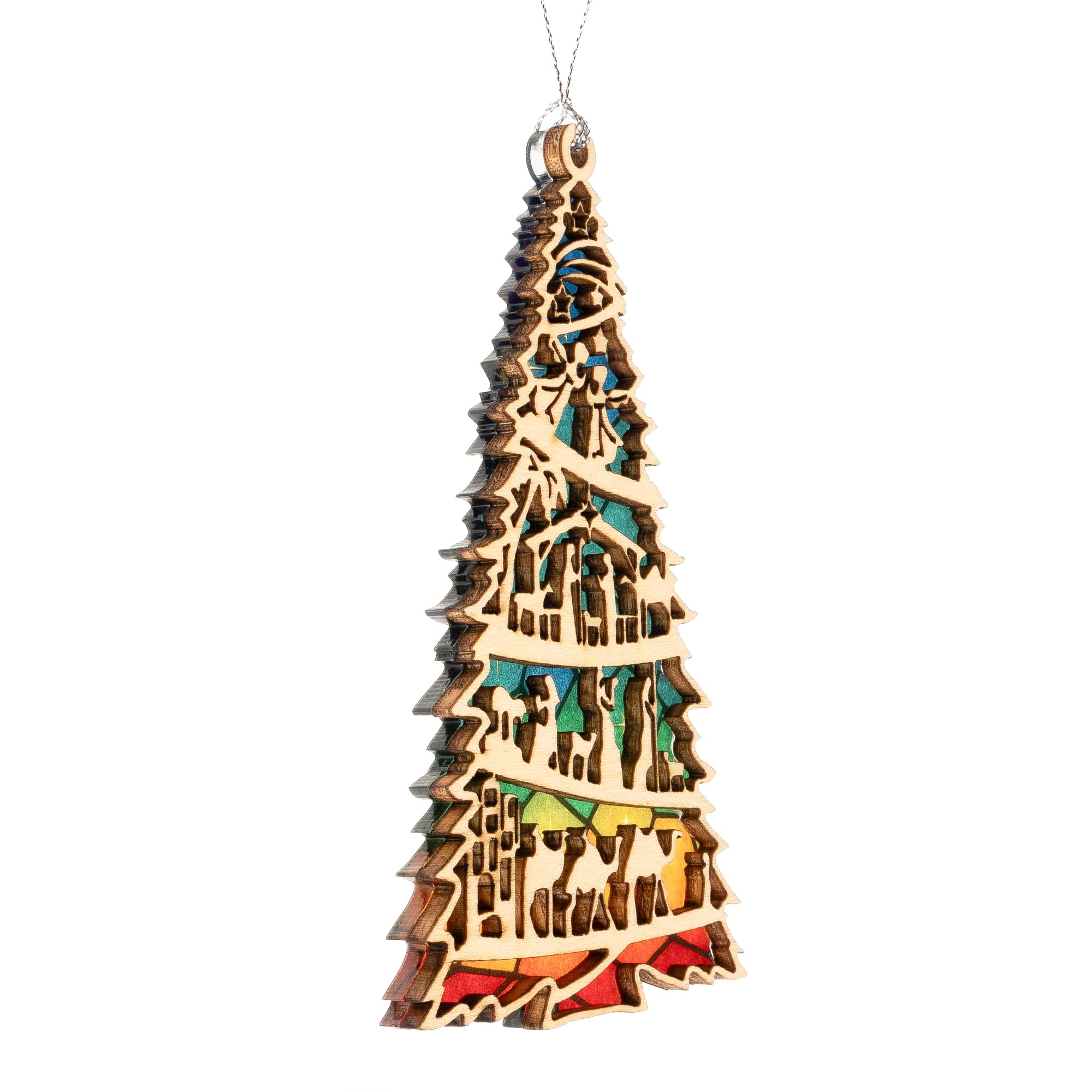 Keepsake Holy Family decor ornament with story card included