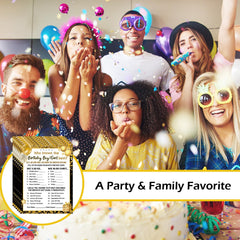 Birthday game cards for teens kids and adults at celebrations