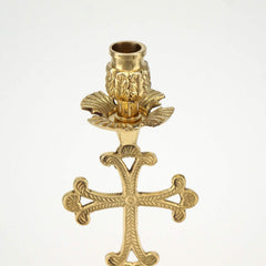Height 7.08 inches brass candle holder