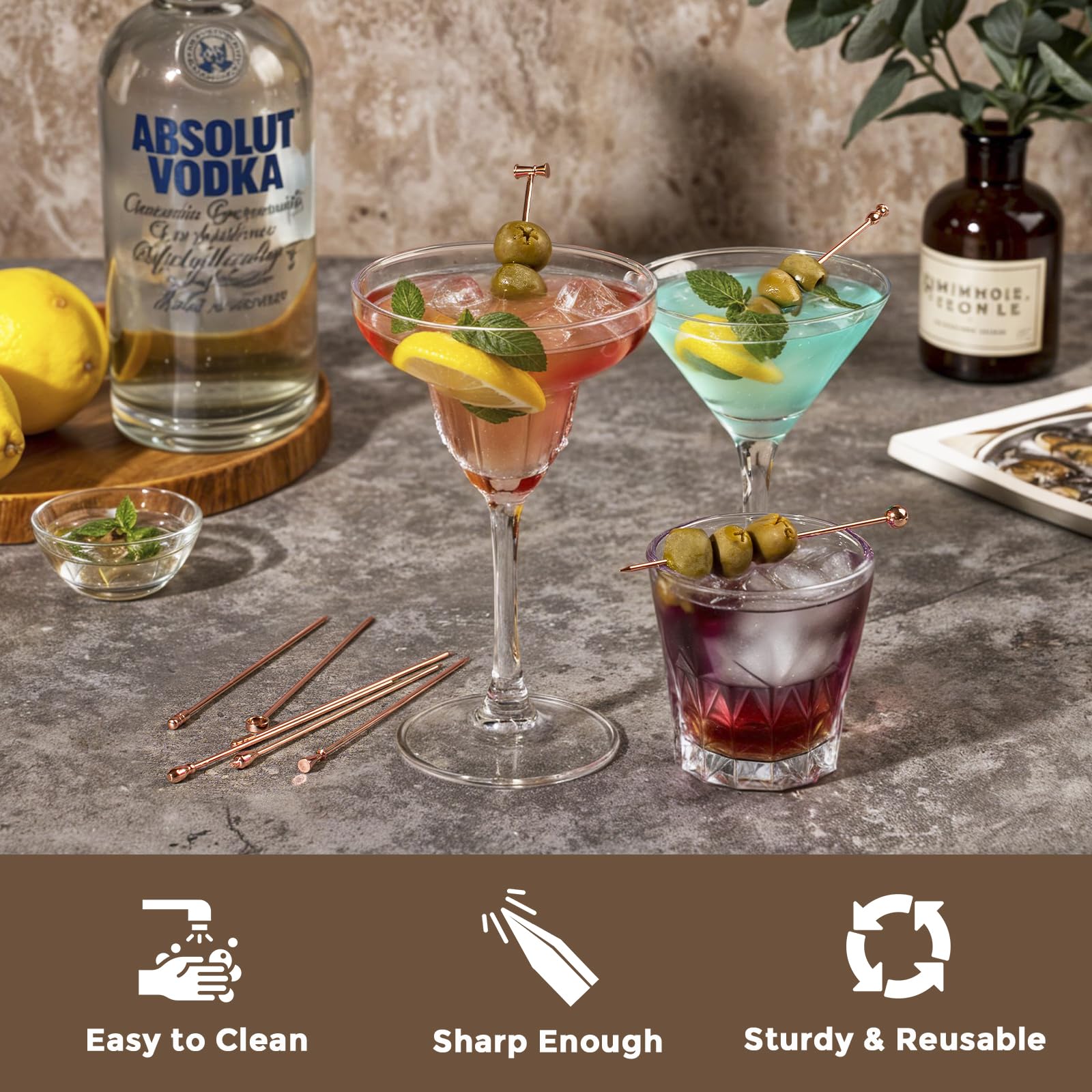 Elegant tin gift case for home bar accessories
