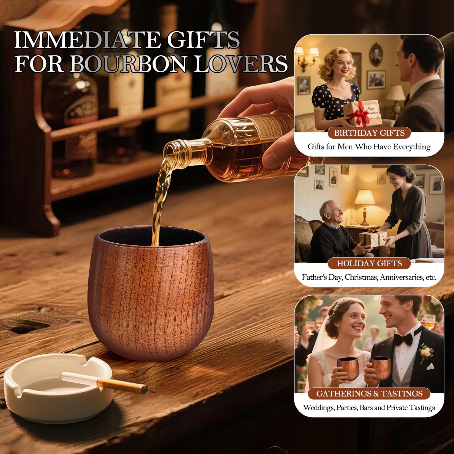 Gift ready whiskey glasses for men anniversaries and birthdays