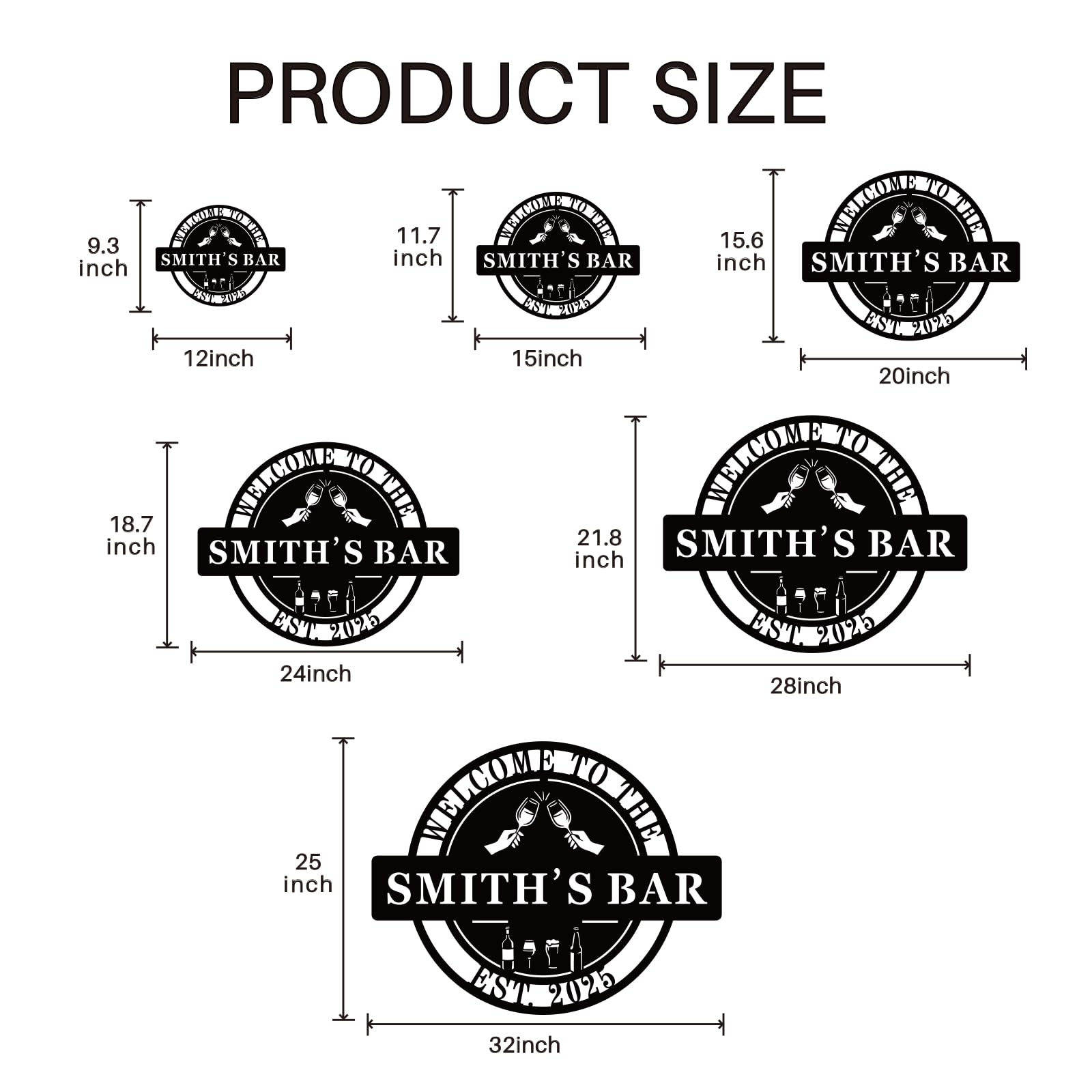 Custom font and color options for sign customization