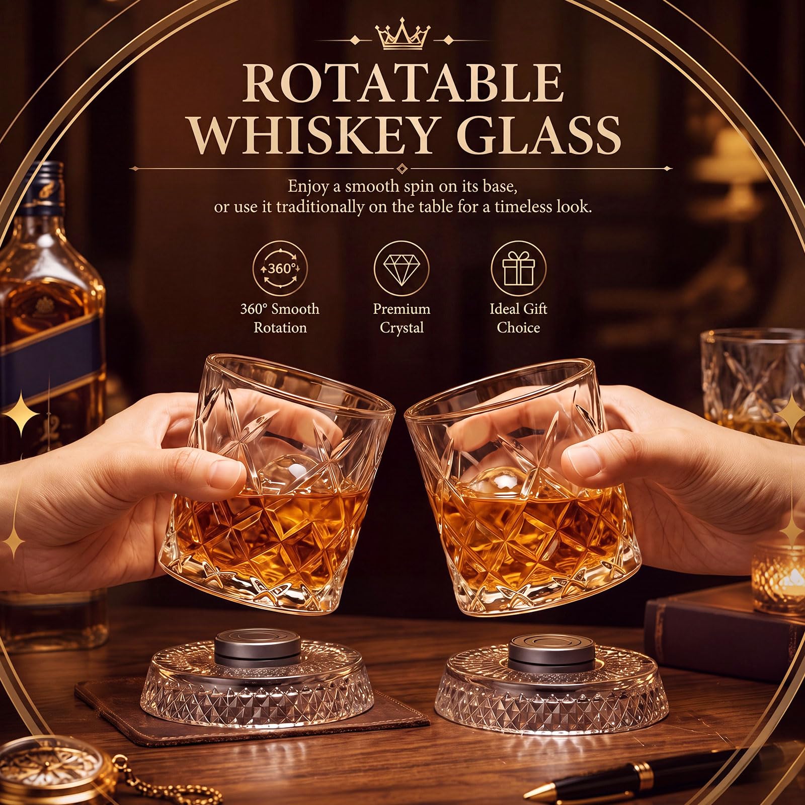 Giftable barware set for whiskey lovers and hosts