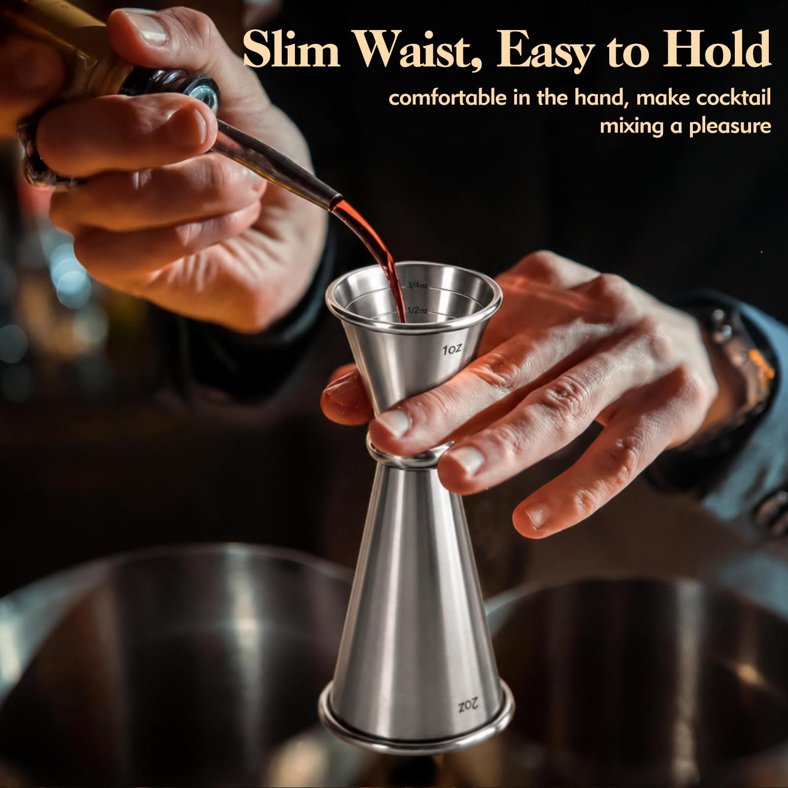 bar jigger gift set for bartenders and cocktail enthusiasts