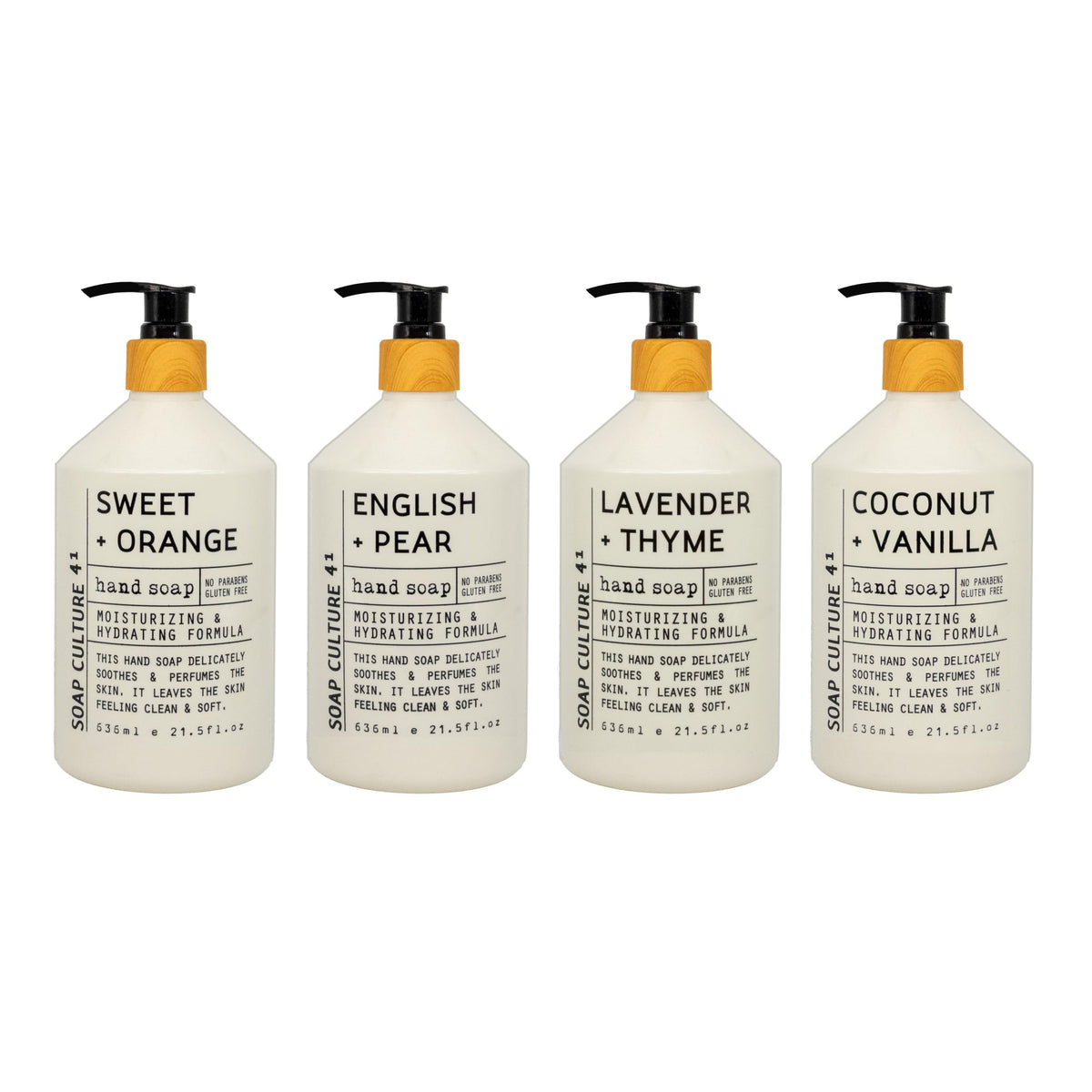Home & Body Company Soap Culture 41 Hand Soap Collection bottle set