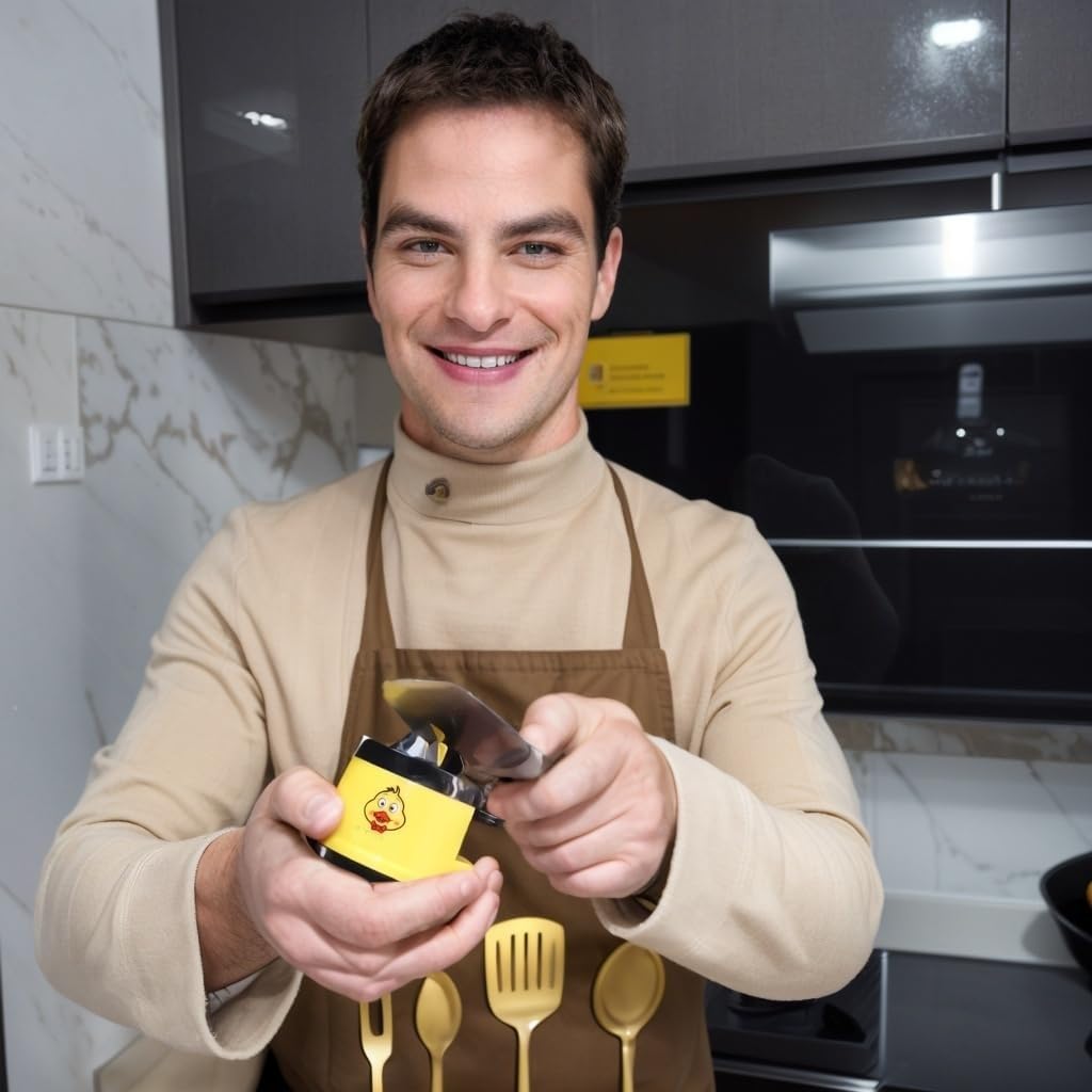 Cute yellow duck design sharpener for kitchen or gear