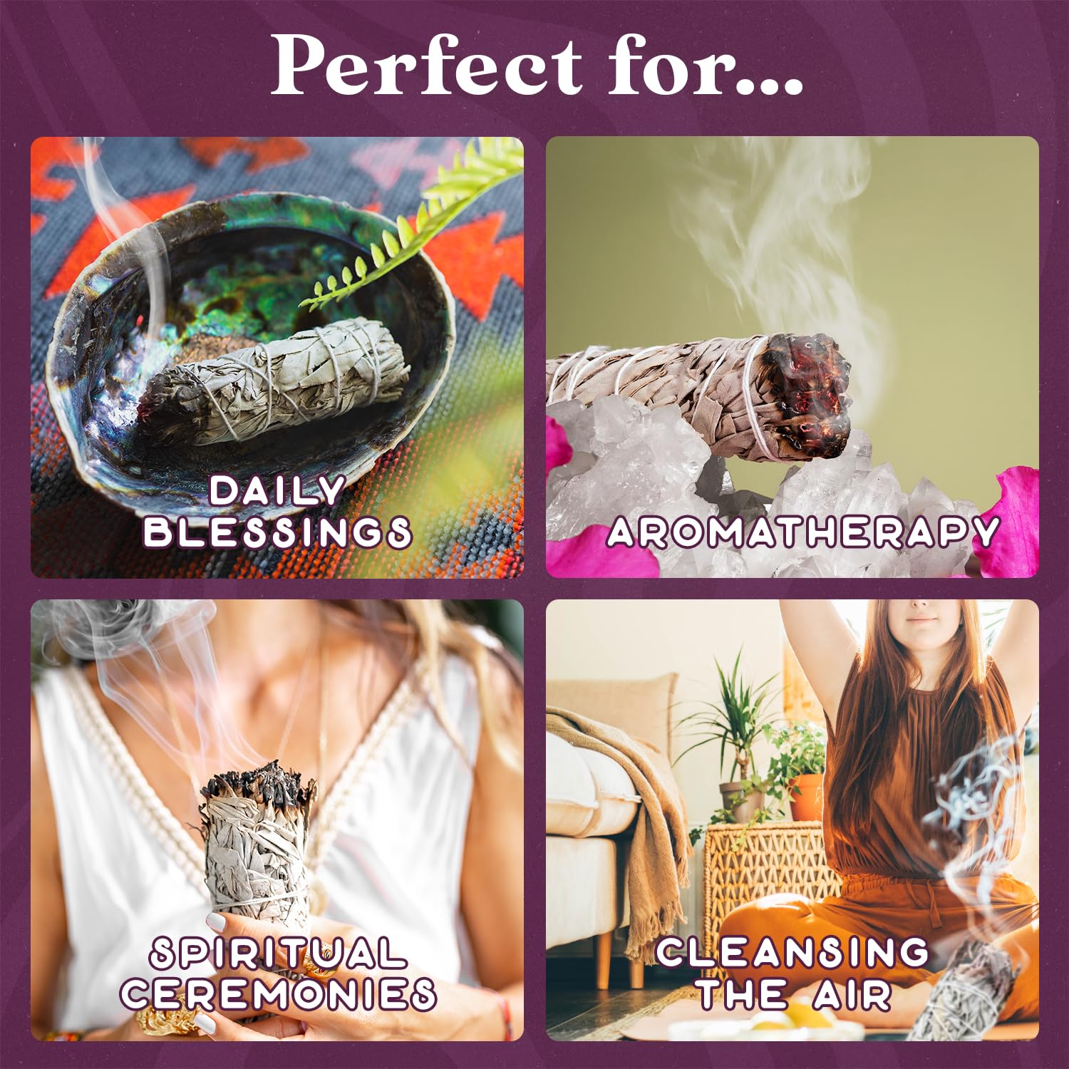 Smudging instruction manual included with order
