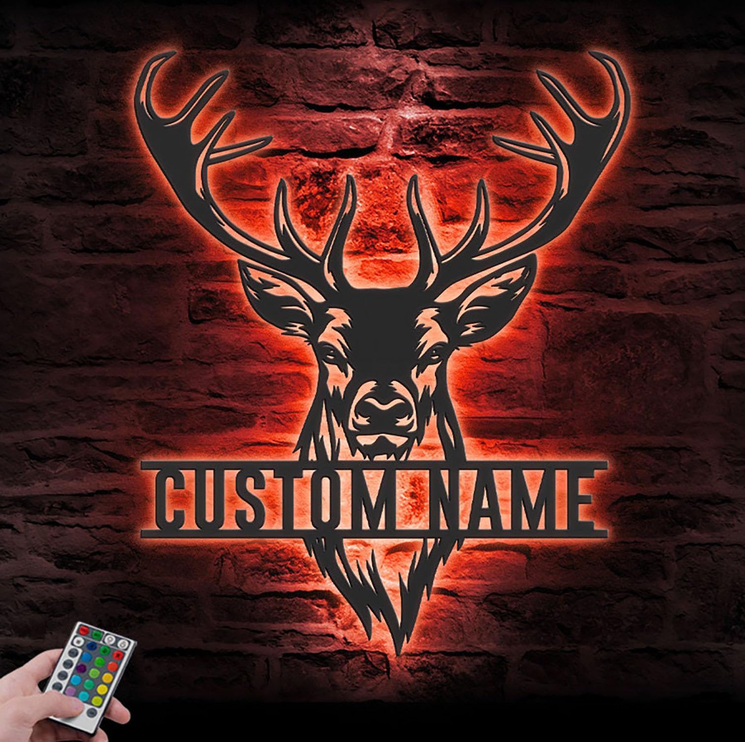 USB powered sign for cabin decor with multicolor LEDs