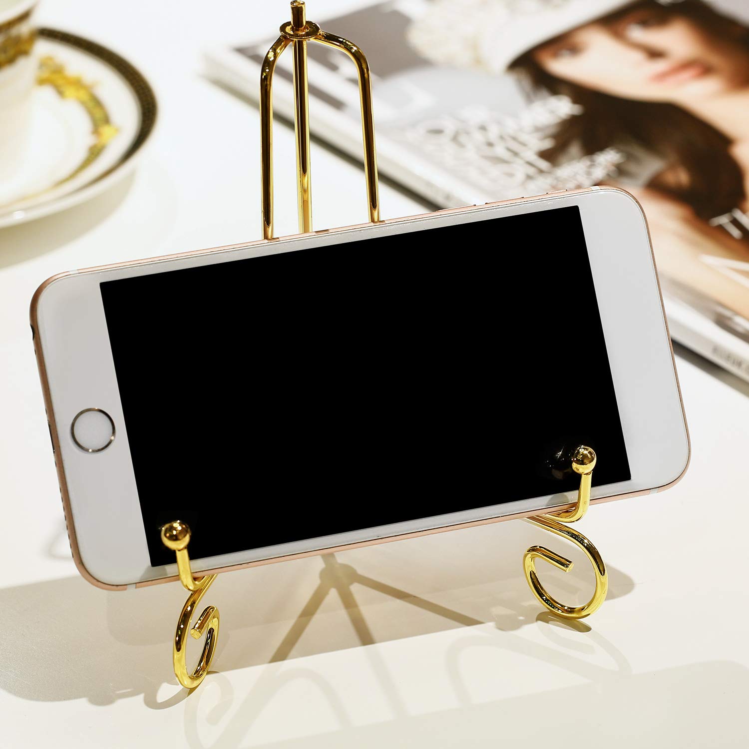 4 pack plate stand gold for home display
