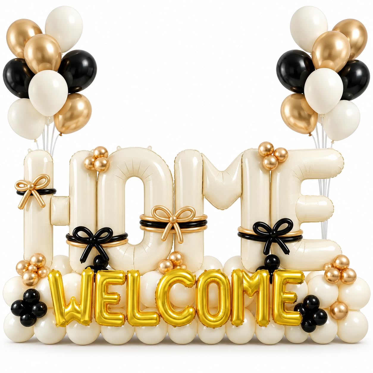 16 inch metallic gold WELCOME foil letter balloon included