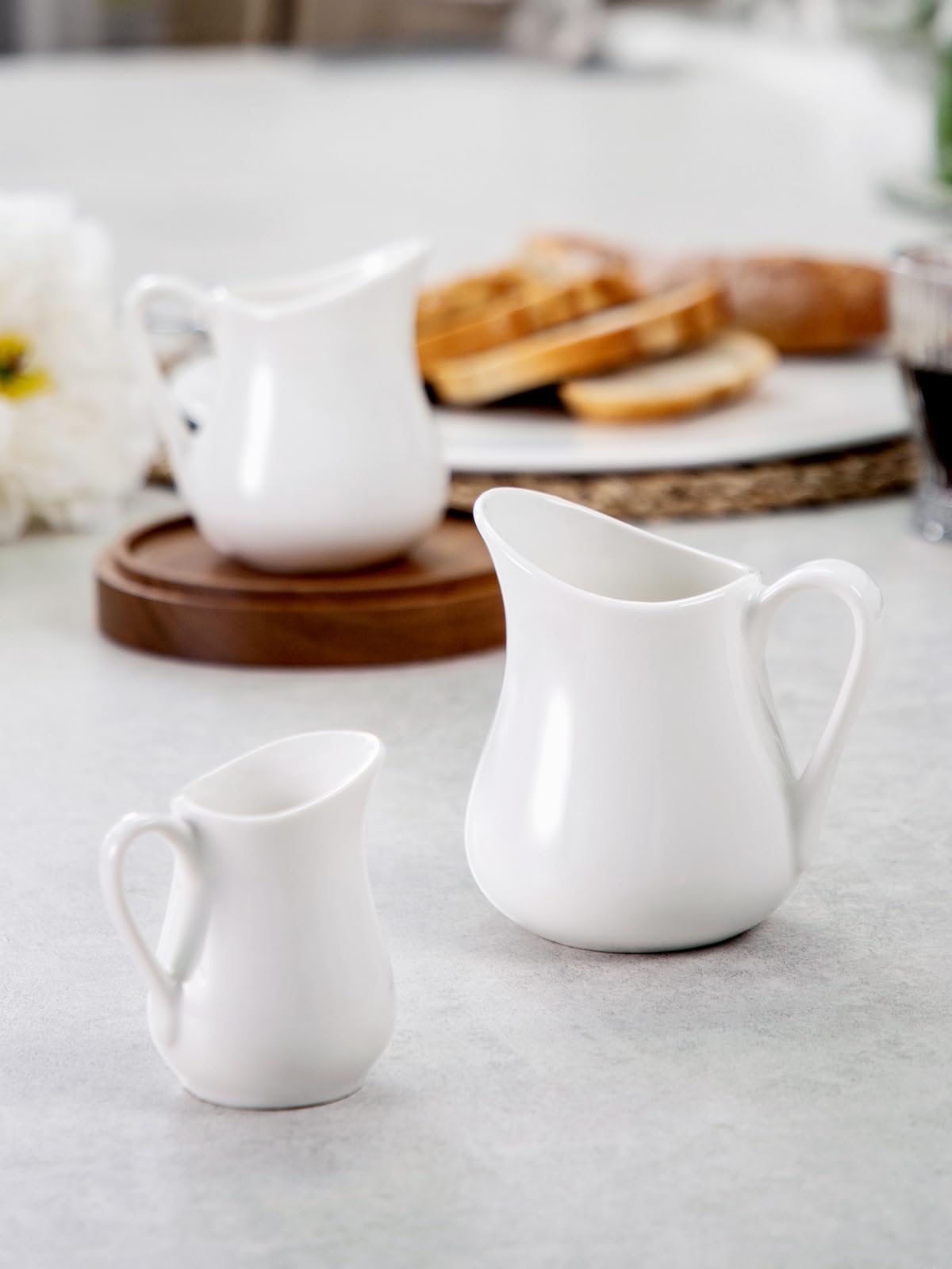 Home kitchen mini milk pitchers 4oz set