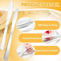 Bulk silverware dinner knives for events and gatherings