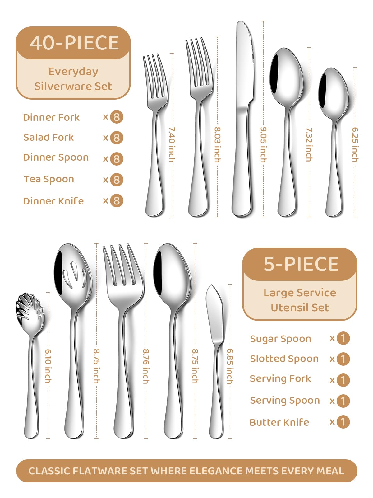 hostess serving utensil set included in package