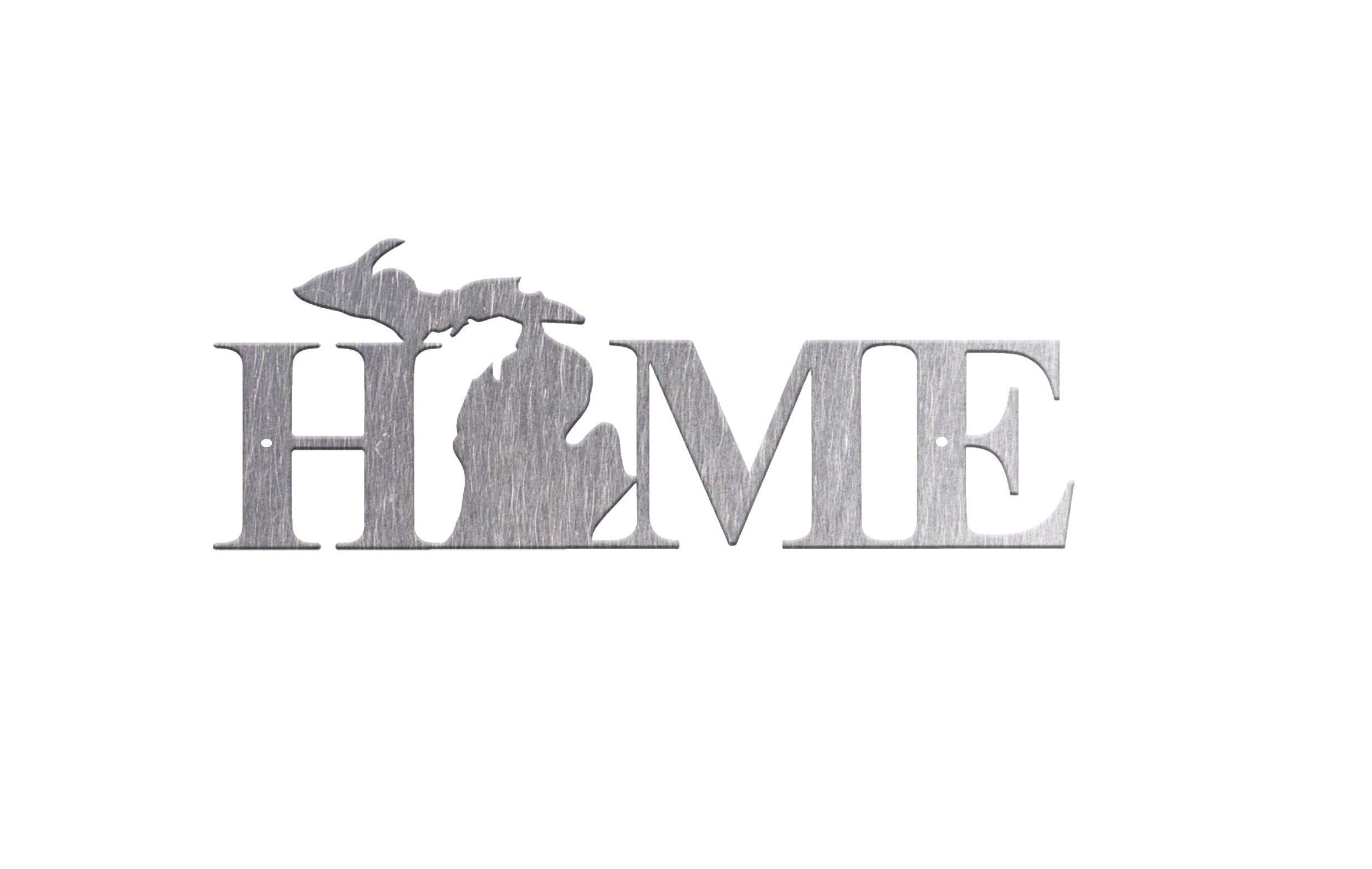 home michigan steel wall art 16-30 inch