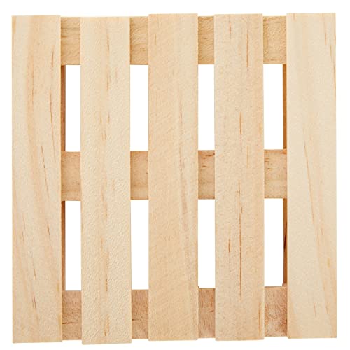 Juvale wooden pallet coasters for home office use