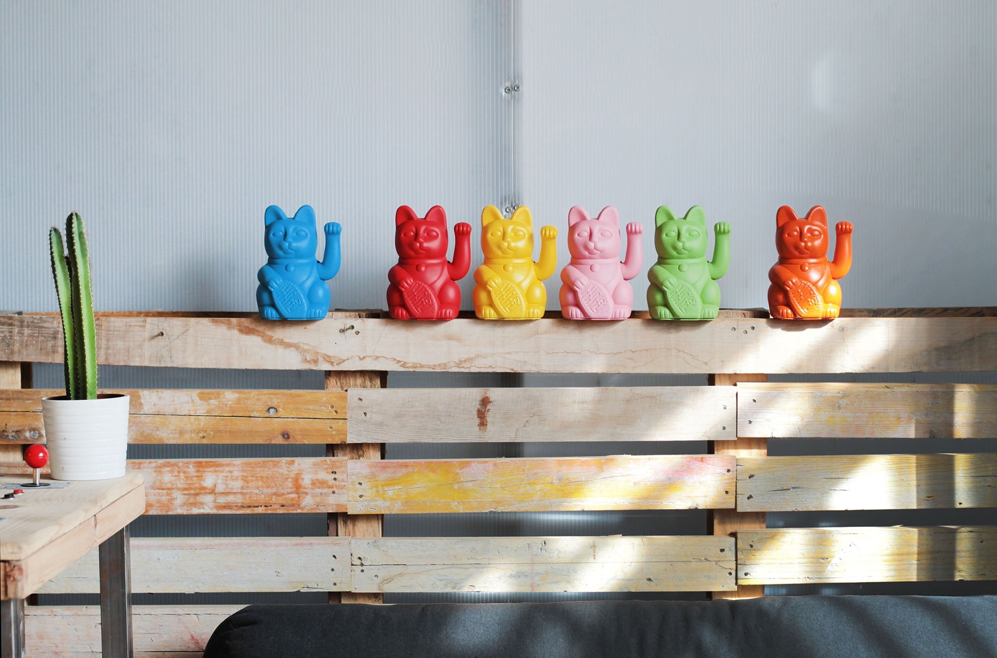 Home office decor lucky cat