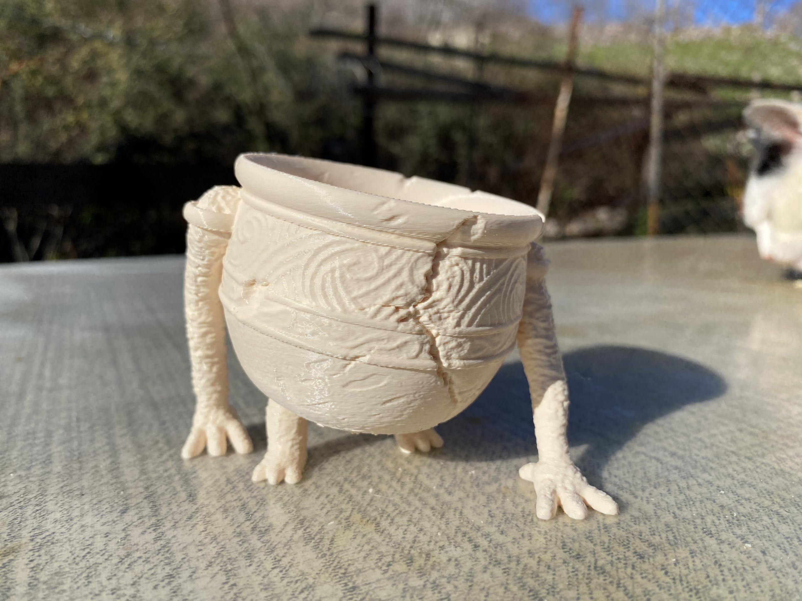 Unique gamer gift Pot Boy Planter displayed on desk