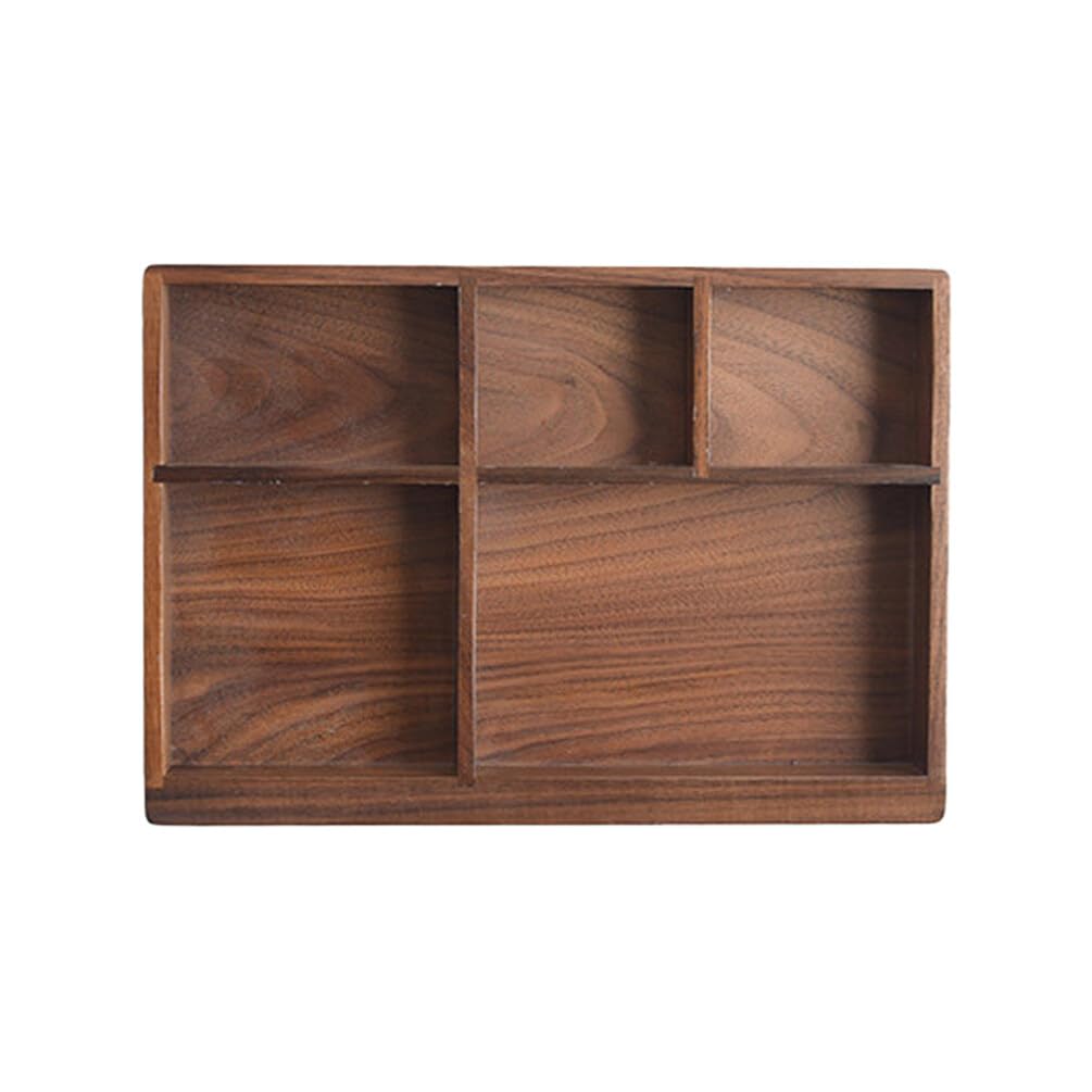 Elegant black walnut storage box for home use